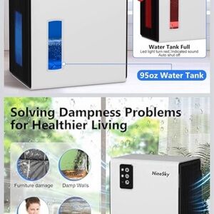NineSky Dehumidifier with 95oz Water Tank